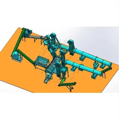 Vollständige Fermentationslinie für organische Düngemittel für Round Ball Press Pellet
