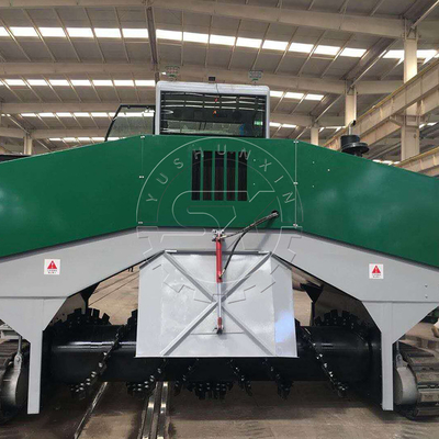 2500 KG professionelle Fermentation Hühnerdünger automatischer Kompost Turner Düngermischmaschine