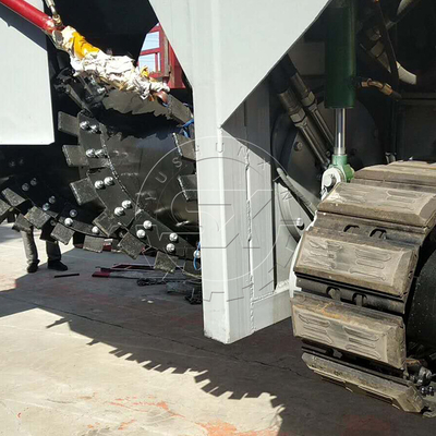 2500 KG professionelle Fermentation Hühnerdünger automatischer Kompost Turner Düngermischmaschine