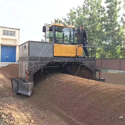 Verwandeln von Tierdünger in Bio-Dünger mit 2400mm Arbeitsbreite Kompost-Turner