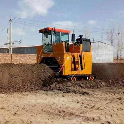 Verwandeln von Tierdünger in Bio-Dünger mit 2400mm Arbeitsbreite Kompost-Turner