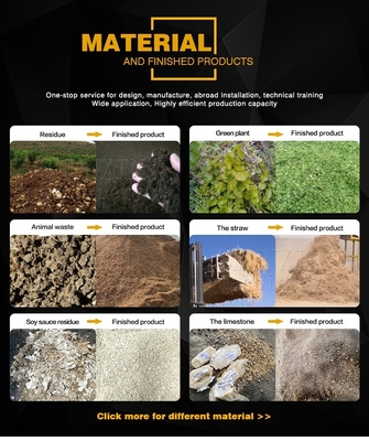 FERTILIZER-Technologie Halbnässer-Material-Knacker für Hühnermist und Reisstroh