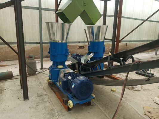 Geflügeldünger-Pelletizer 380V verstellbare Flach-Die-Hühner-Kot-Pellets-Machmaschine