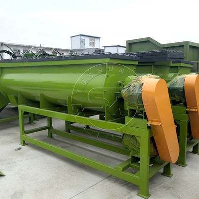 Kontinuierliche Produktion Doppelwellenmischer mit gleichmäßigem Mischen und automatischer Entladung