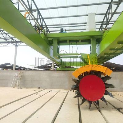 Automatischer Kompostiererzeuger mit Rad der perfekte Lösungsansatz für die Fermentation von Tierdünger
