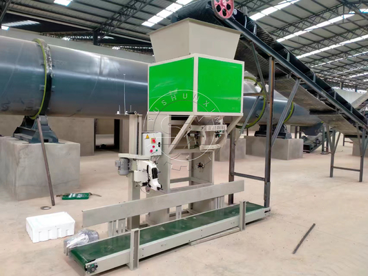 Automatische Verpackungsmaschine für die Integration von Pellets aus tierischen Abfällen