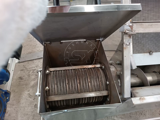 Hocheffizienter Feststoff-Flüssigkeitsseparator zur Dehydrierung von Dung und Wasserspülung