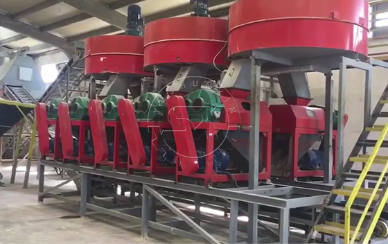 10 Tonnen pro Stunde Phosphatdünger Granulationslinie mit Walzer Extruder-Komminator