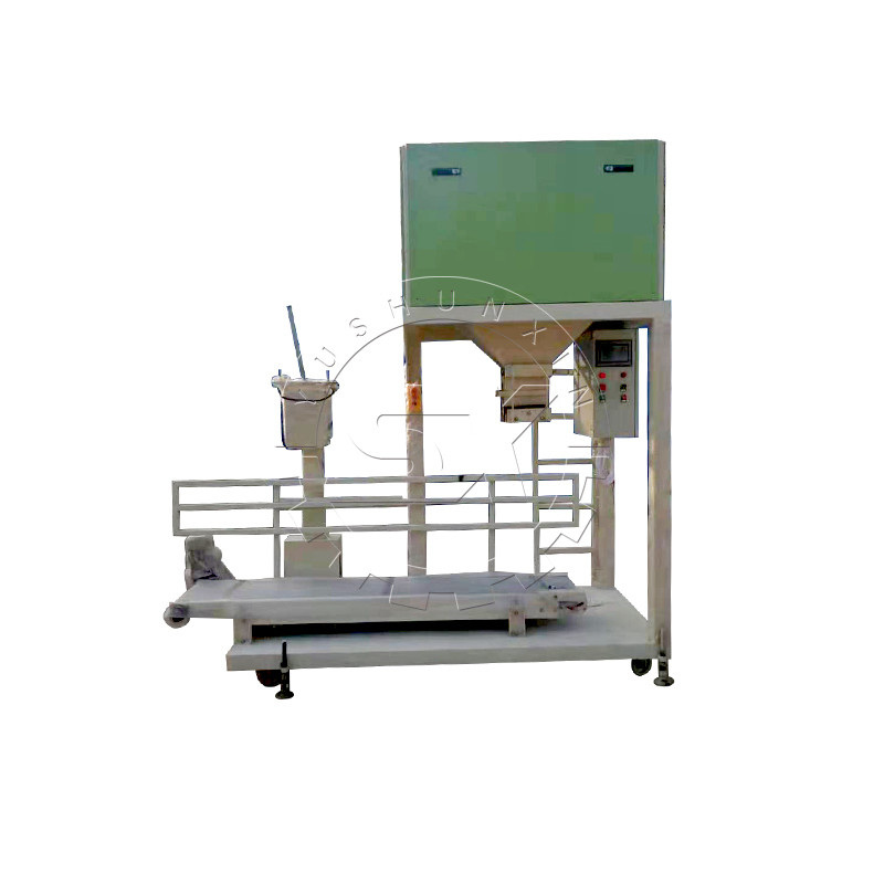 Automatische Verpackungsmaschine für die Integration von Pellets aus tierischen Abfällen